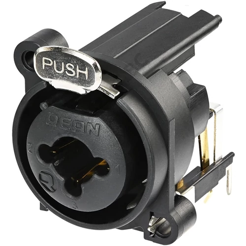 REAN 3P XLR - 6,3 mm sztereó jack COMBO mama csatlakozóaljzat, Jack és földkontaktus