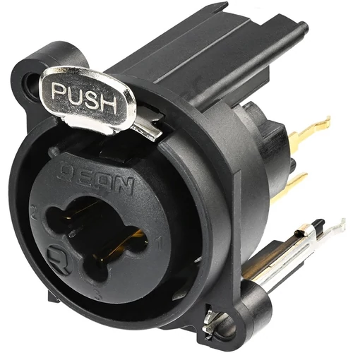 REAN 3P XLR - 6,3 mm sztereó jack COMBO mama csatlakozóaljzat, Jack és földkontaktus