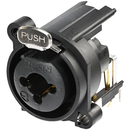 REAN 3P XLR - 6,3 mm sztereó jack COMBO mama csatlakozóaljzat, kapcsolható jack