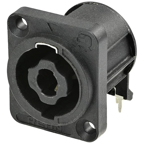 REAN 4P Hangfalcsatlakozó aljzat, vízszintes NYÁK-ba ültethető