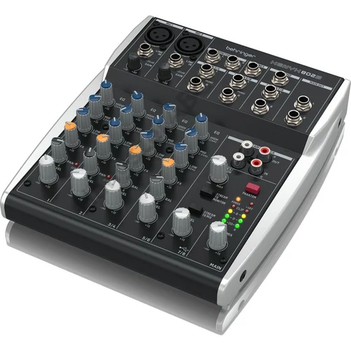 Behringer XENYX 802S 8-csatornás analóg keverő USB streaming interfésszel