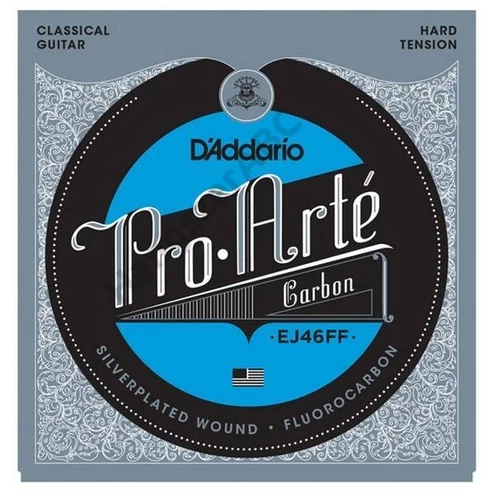 D'Addario EJ46FF klasszikus gitár húrkészlet pro-arte, húrkészlet carbon, hard tension