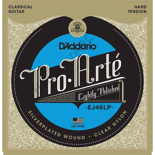 D'Addario EJ46LP klasszikus gitár húrkészlet pro-arte, húrkészlet, nylon/silver wound, hard tension