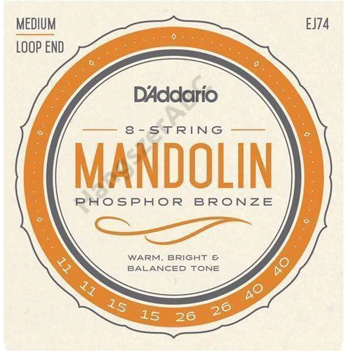 D'Addario EJ74 mandolín húrkészlet 011-040, phosphor-bronze, medium