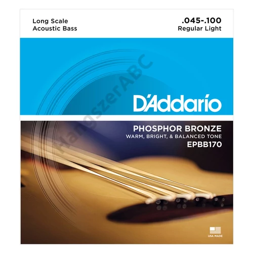 D'Addario EPBB170 akusztikus basszus gitár húrkészlet 45-100 phosphor-bronze, long scale