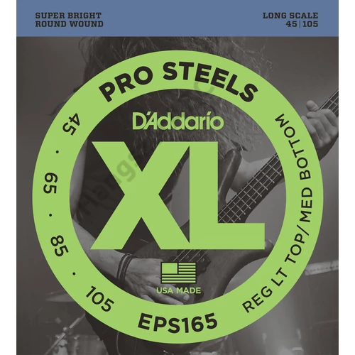 D'Addario EPS165 basszus gitár húrkészlet 45-105 Prosteels, széria XL long scale