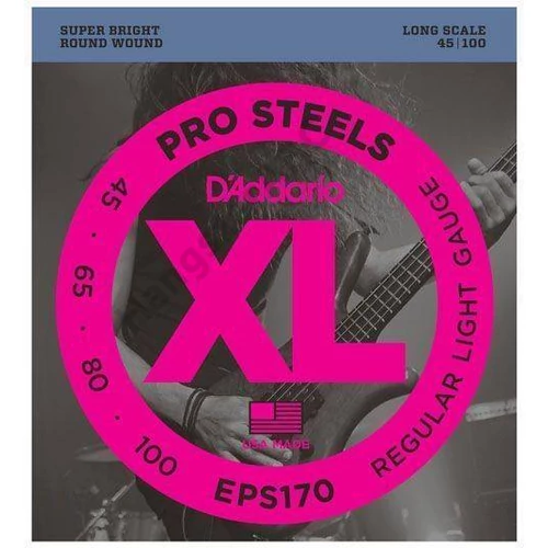 D'Addario EPS170 basszus gitár húrkészlet 45-100 Prosteels, széria XL long scale