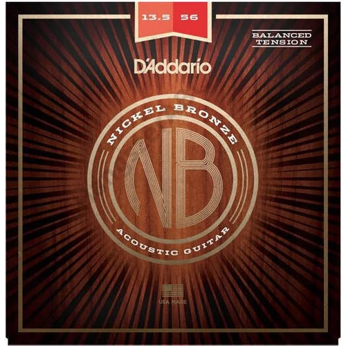 D'Addario NB13556BT akusztikus gitár húrkészlet  0135-056, nickel-bronze,  balance tension, medium