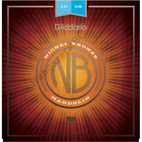 D'Addario NBM1038 mandolín húrkészlet 010-038, nickel-bronze, light