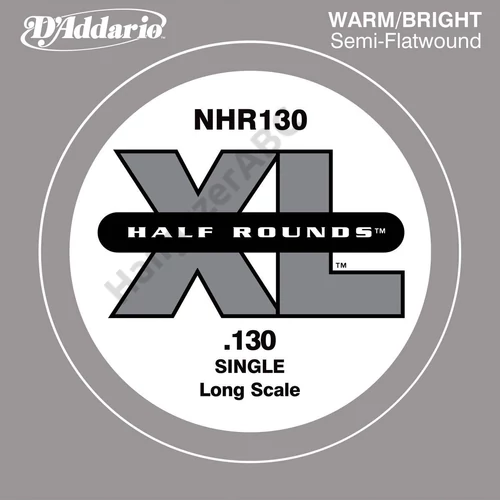 D'Addario NHR130 különálló basszus gitárhúr, half round, nikkel, XL széria 130, long scale