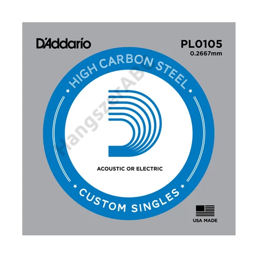 D'Addario PL0105 különálló akusztikus/elektromos gitárhúr, acél, 0105