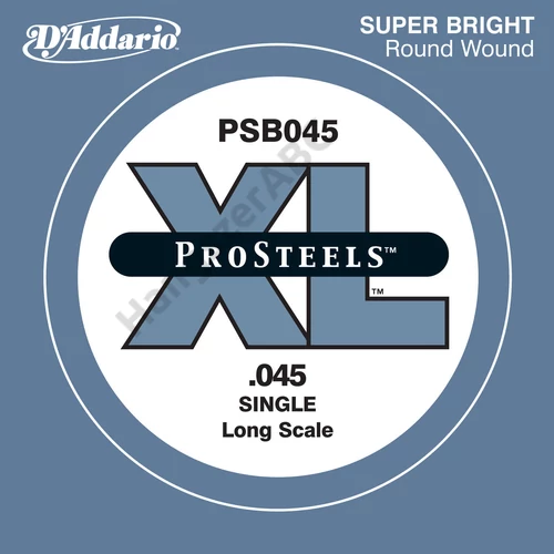 D'Addario PSB045 különálló basszus gitárhúr, Prosteels széria 045, long scale