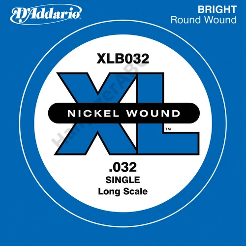 D'Addario XLB032 különálló basszus gitárhúr, nikkel, XL széria 032, long scale