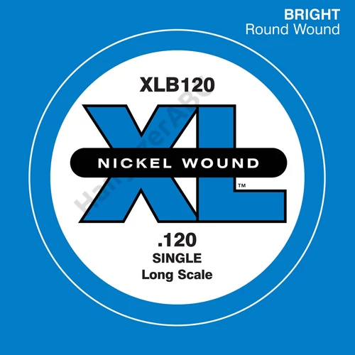 D'Addario XLB120 különálló basszus gitárhúr, nikkel, XL széria 120, long scale