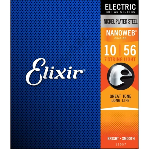 Elixir NanoWeb (12057) 10-56 7 húros elektromos húrkészlet