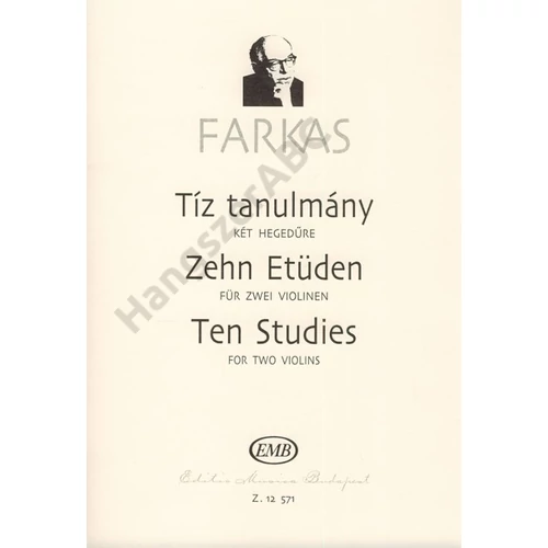 Farkas Ferenc, Turle, Richard  - Tíz tanulmány két hegedűre