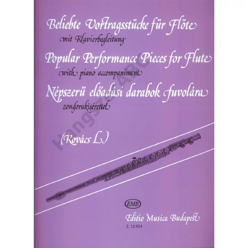 Kovács Lóránt  - NÉPSZERŰ ELŐADÁSI DARABOK (fuvolára zongorakísérettel)