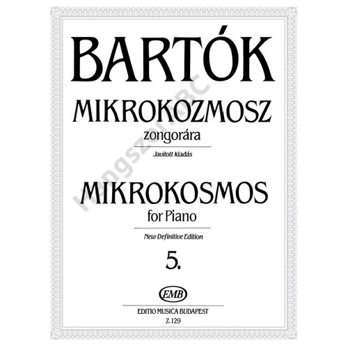 Bartók Béla, Bartók Péter  - Mikrokozmosz zongorára (Javított kiadás)
