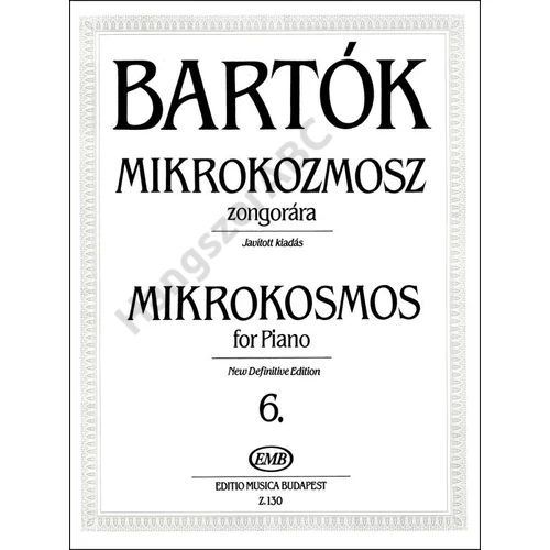 Bartók Béla, Bartók Péter  - Mikrokozmosz zongorára (Javított kiadás)