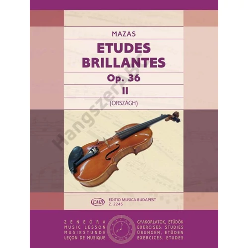 Mazas, Jacques-Féréol, Országh Tivadar  - Études brillantes
