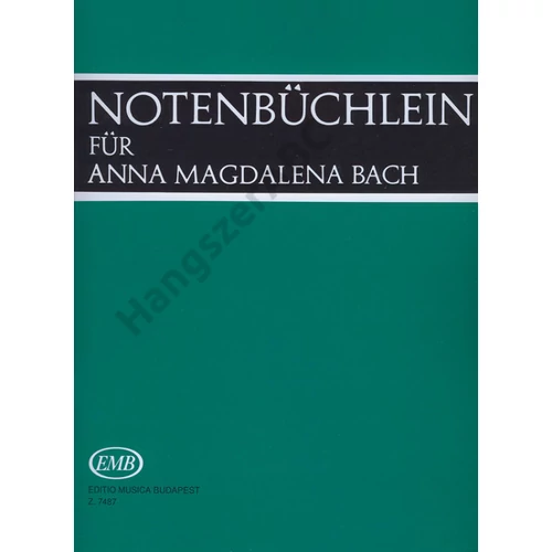 Sulyok Imre  - Notenbüchlein für Anna Magdalena Bach