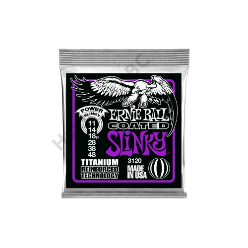 Ernie Ball Coated - Titanium RPS Power Slinky 11-48