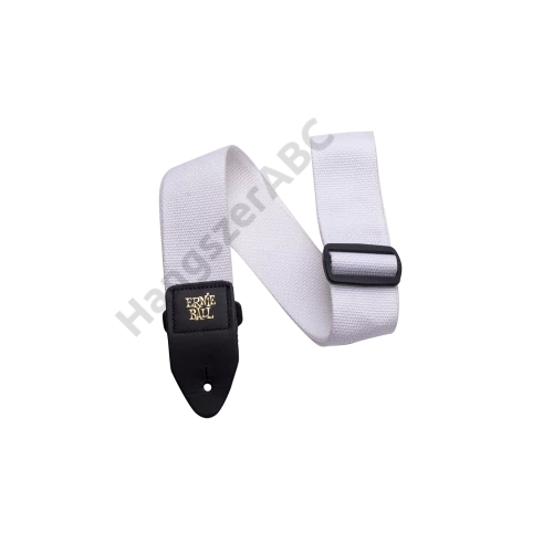 Ernie Ball Fehér Gyöngyvászon Heveder