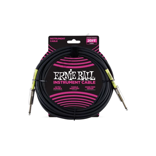 Ernie Ball ERNIE BALL PVC HANGSZERKÁBEL 6M EGYENES