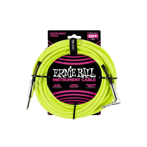 Ernie Ball Ernie Ball Szövetkábel Neonsárga