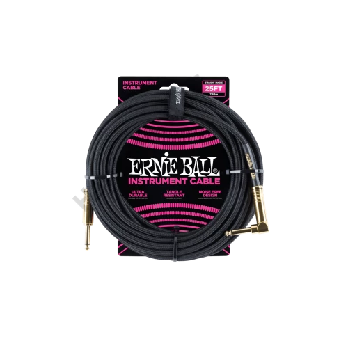 Ernie Ball Ernie Ball Szövetkábel Fekete