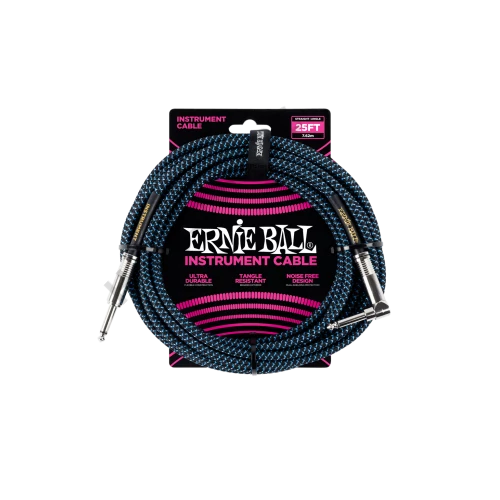 Ernie Ball Ernie Ball Szövetkábel Fekete/Kék