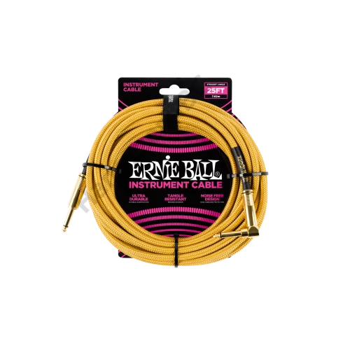 Ernie Ball Ernie Ball Szövetkábel Arany