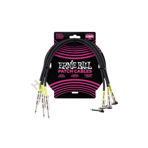 Ernie Ball Ernie Ball Patch Kábel 46cm Fekete