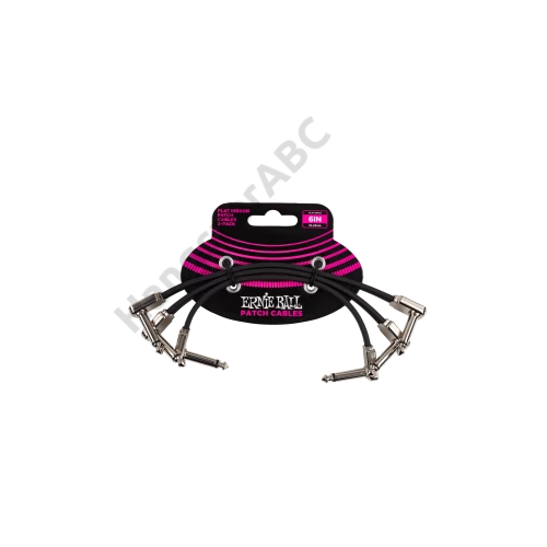 Ernie Ball FLAT RIBBON PATCH KÁBEL 15 CM 3 PACK