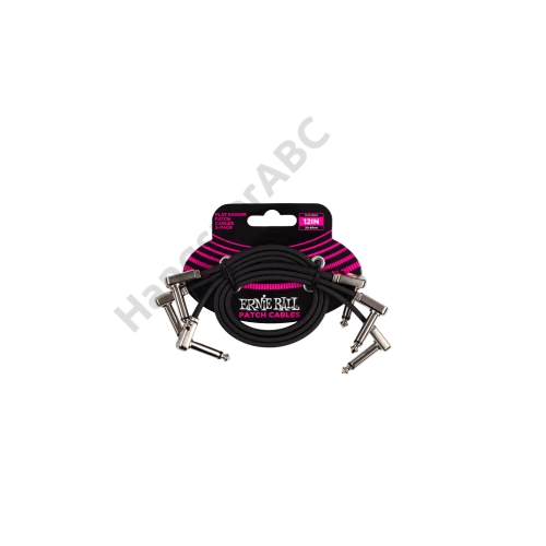 Ernie Ball FLAT RIBBON PATCH KÁBEL 30 CM 3 PACK