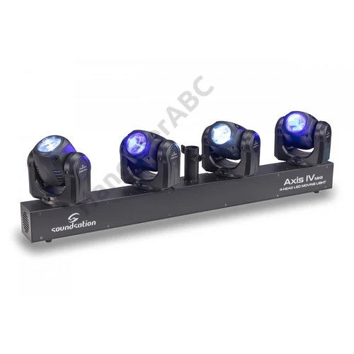 SOUNDSATION AXIS IV MKII - 4x32W RGBW LED 4 mozgófejes lámpasor