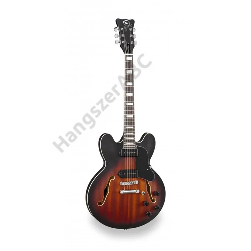 SOUNDSATION JAZZ-ROOT P VSB - Double cutaway félakusztikus gitár single coil hangszedőkkel