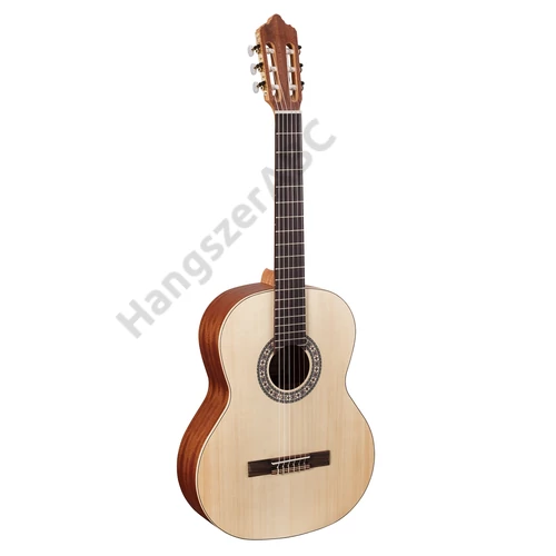 JULIA 44SOP - Tömör lucfenyő fedlapos klasszikus gitár nyílt porusú szatén felülettel