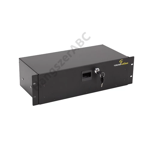 Soundsation SRD100-3U LOCK - 3 Egység méretű kulccsal zárható rack fiók
