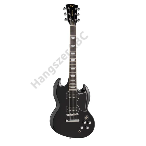 Soundsation BUFFALO- PRO BK - Buffalo Pro dupla cutaway elektromos gitár két humbuckerrel , ragasztott nyakkal