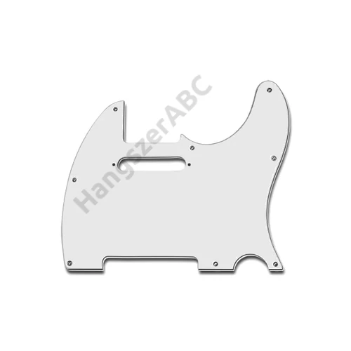 TP-1AW - Egy rétegű argent white koptató lap Telecaster gitárhoz