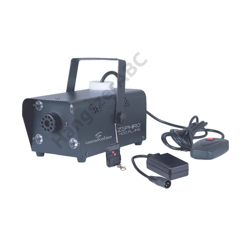 Soundsation ZEPHIRO 400 FLAME - ZEPHIRO 400 FLAME - 400 Watt füstgép, 4 borostyán színű LED-del és vezeték nélküli vezérlővel