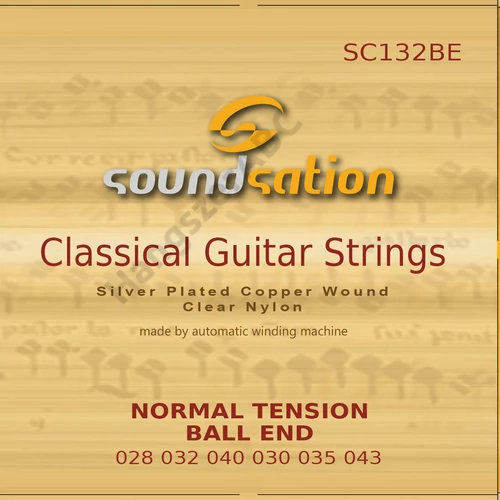 Soundsation SC132BE - Ball End klasszikusgitár húrszett - Normal tension