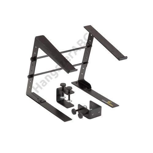 Soundsation SLAP-130 - Asztali laptop állvány állítható magassággal - szélességgel és asztalhoz rögzítő kiegészítővel