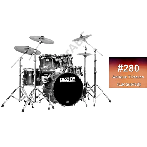 DP-22PG-5-#280 - Valódi lakkozott felületű, Canadian Rock juharfa testű, 5 részes dobszett