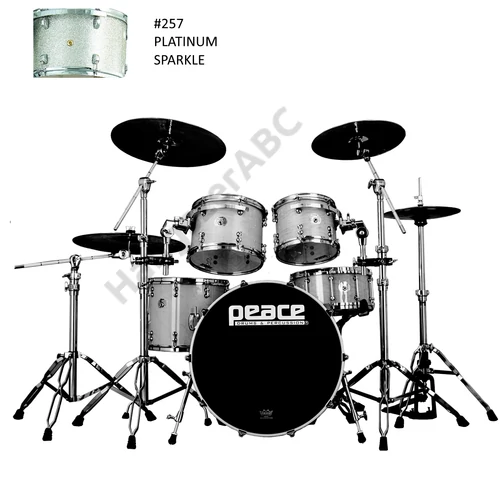 DP-22PG-5#257 - Valódi lakkozott felületű, Canadian Rock juharfa testű, 5 részes dobszett