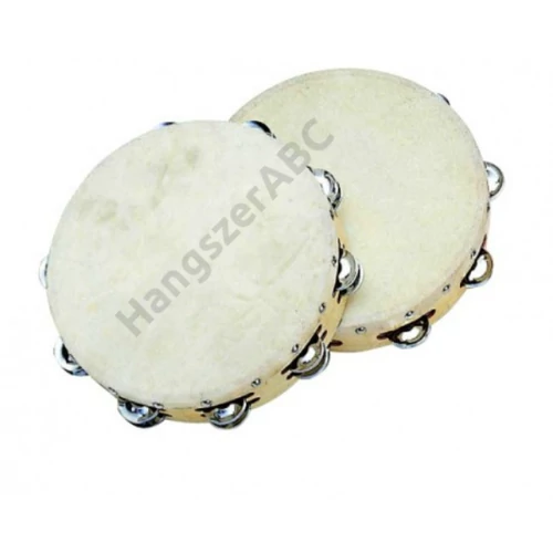RH-2-1018 - 10" juharfa csörgődob, természetes bőrrel