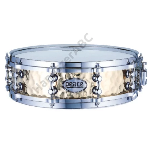 SD-314 - 14 x 4 Brass Hand Hammered Series Snare