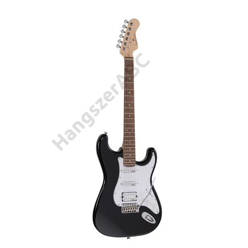 Soundsation RIDER-PRO-RSH BK - Double cutaway elektromos gitár 2 single coil + osztható humbucker pickuppel és önzáró kulcsokkal (Wilkinson mechanika, eco-rózsafa fogólap)