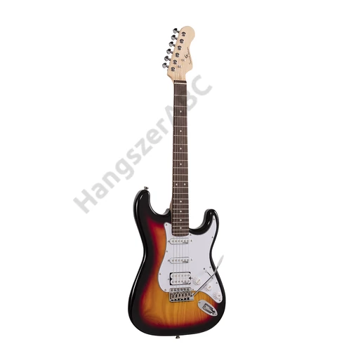 Soundsation RIDER-PRO-RSH 3TS - Double cutaway elektromos gitár 2 single coil + osztható humbucker pickuppel és önzáró kulcsokkal (Wilkinson mechanika, eco-rózsafa fogólap)